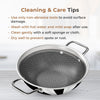 Esspy Tri-Ply Stainless Steel Kadai With S.S Lid, Stainless Steel Kadai for Cooking, Triply Kadhai | Metal Spatula Friendly | Induction & Gas Stove Compatible | Reverted Sturdy Handle | Scratch-Resistant | Honeycomb Pattern