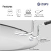 Esspy Triply Stainless Steel Tawa for Roti and Dosa, Chapati Tawa, Induction & Gas Compatible, Metal Utensil Safe, Ergonomically Designed Handles, Honeycomb Pattern