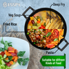 Dish with various food items labeled including Veg Soup, Fried Rice, Pasta, and Deep Fry, with ESSPY branding.